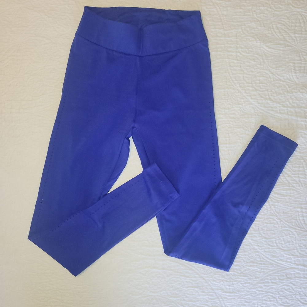 3/$25 Gymshark Blue Side Laser Cut Leggings Size Medium